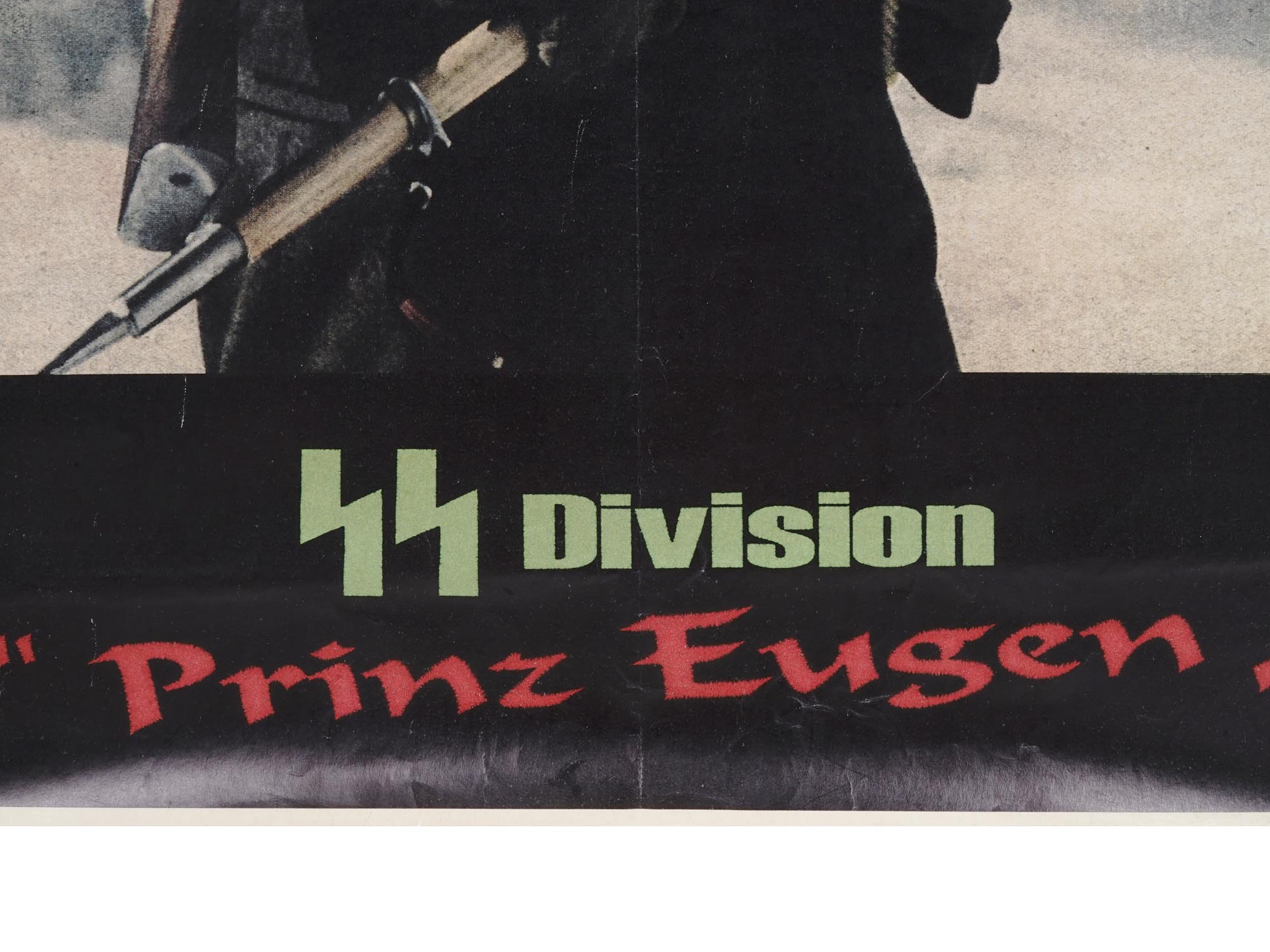 WWII NAZI GERMAN POSTER OF SS DIVISION PRINZ EUGEN PIC-3